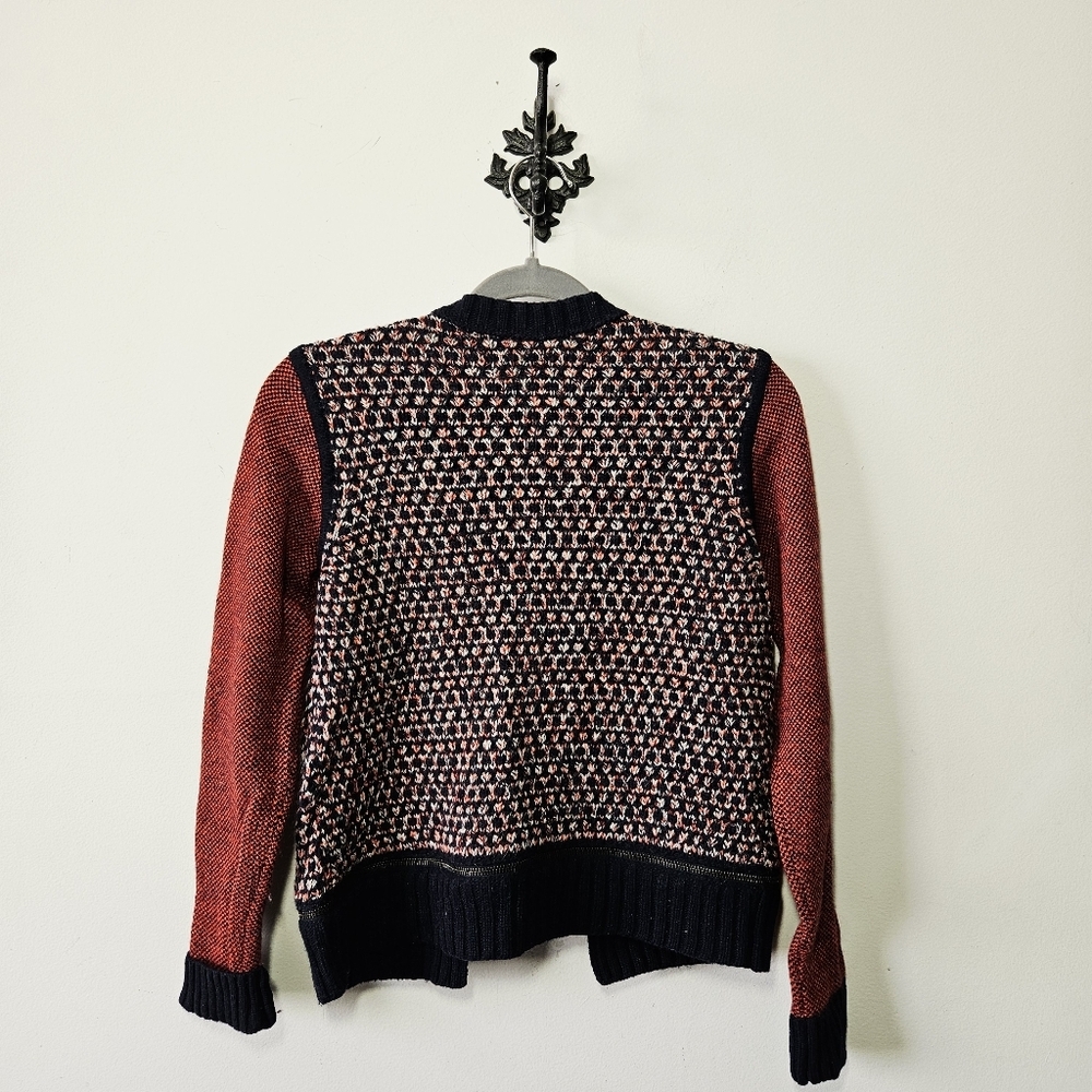 Club Monaco Multi Knit Cardigan Size S Cashmere Lambswool Blend Sweater - Picture 3 of 4